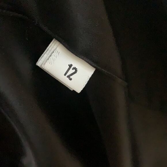 NEIMAN‎ MARCUS ELEGANT DARK BLUE LONG WOOL SNAP BUTTON COAT SIZE 12 - Picture 9 of 10